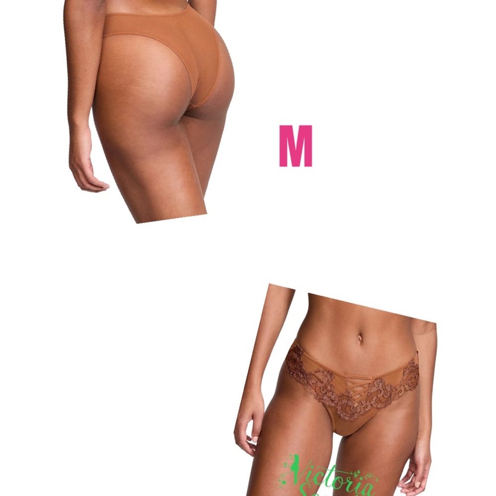 Victoria's Secret Tan Lace Panty